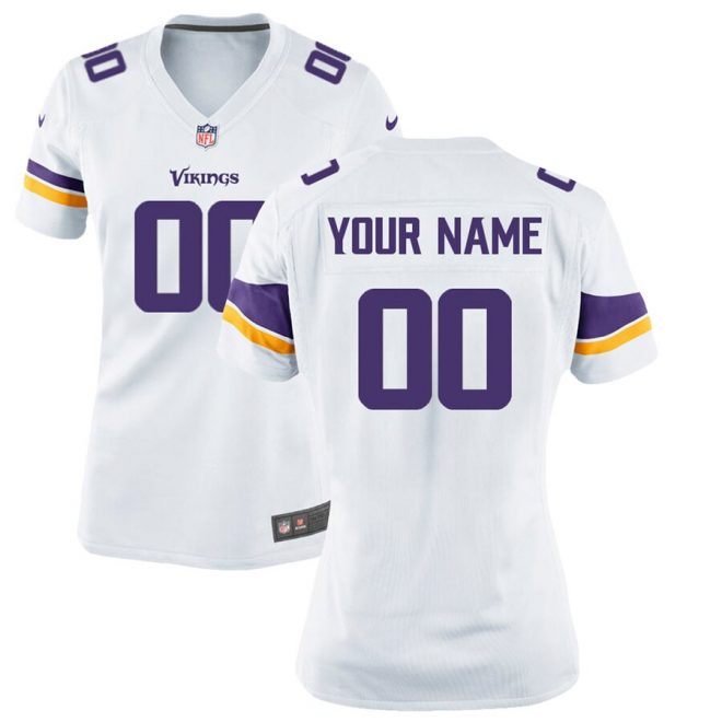 Minnesota Vikings Nike Women's Custom Game Jersey - White