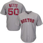 Mookie Betts Boston Red Sox Majestic Cool Base Player Jersey - Gray