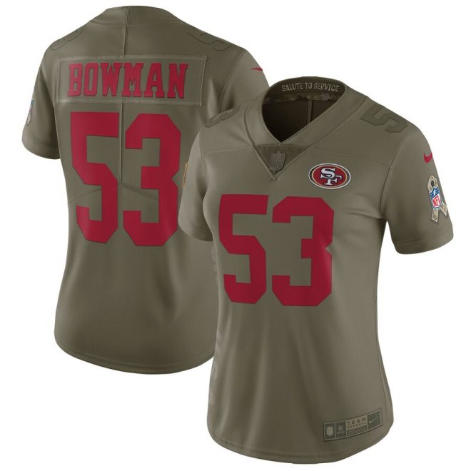 NaVorro Bowman San Francisco 49ers Nike Women's Salute to Service Limited Jersey - Olive