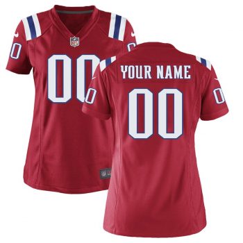 New England Patriots Nike Women's Custom Game Jersey - Red