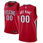 New Orleans Pelicans Nike Custom Swingman Jersey Red - Statement Edition