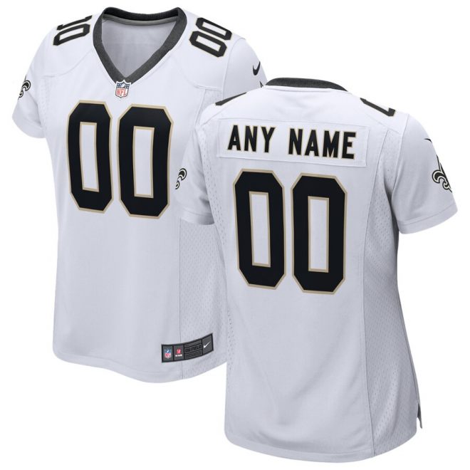 New Orleans Saints Nike Women's 2018 Custom Game Jersey – White