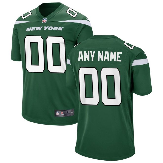 New York Jets Nike Custom Game Jersey – Gotham Green