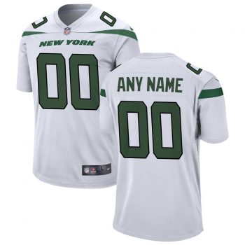 New York Jets Nike Custom Game Jersey – White