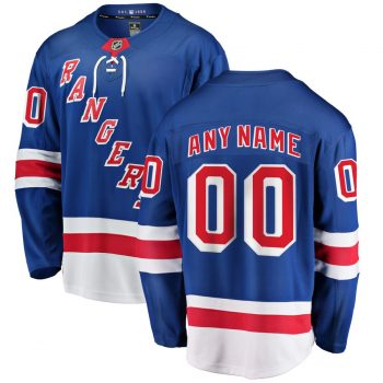 New York Rangers Fanatics Branded Youth Home Breakaway Custom Jersey - Royal