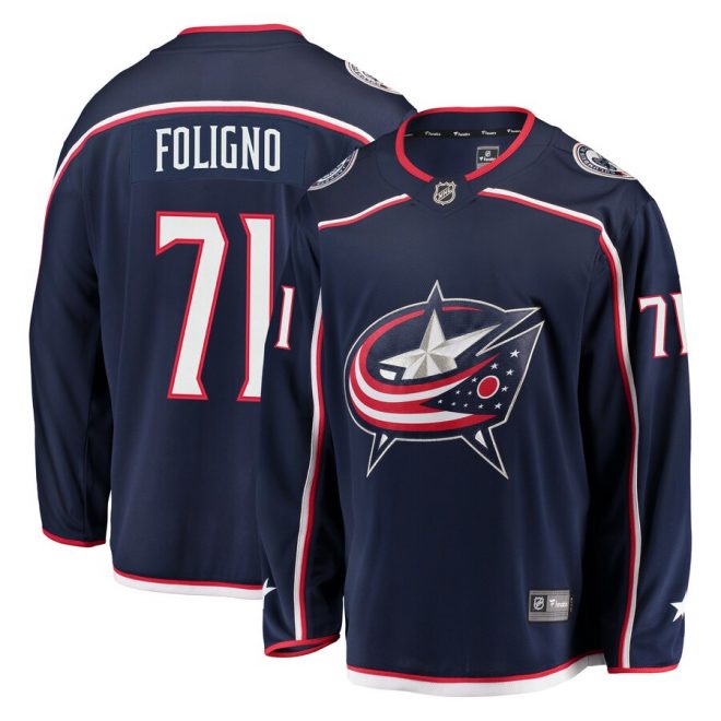 Nick Foligno Columbus Blue Jackets Fanatics Branded Breakaway Jersey – Navy