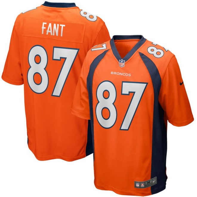 Noah Fant Denver Broncos Nike 2019 NFL Draft First Round Pick Game Jersey – Orange