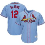 Paul DeJong St. Louis Cardinals Majestic Alternate Cool Base Player Jersey – Horizon Blue