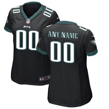 Philadelphia Eagles Nike Women's Custom Game Jersey - Black