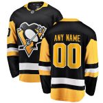 Pittsburgh Penguins Fanatics Branded Youth Home Breakaway Custom Jersey - Black