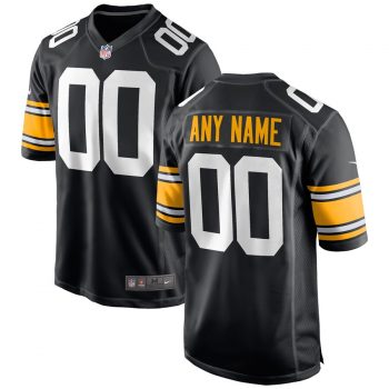 Pittsburgh Steelers Nike Youth Alternate Custom Game Jersey – Black