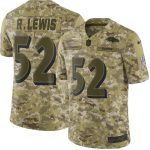 Ray Lewis Baltimore Ravens Nike Salute to Service Retired Player Limited Jersey – Camo
