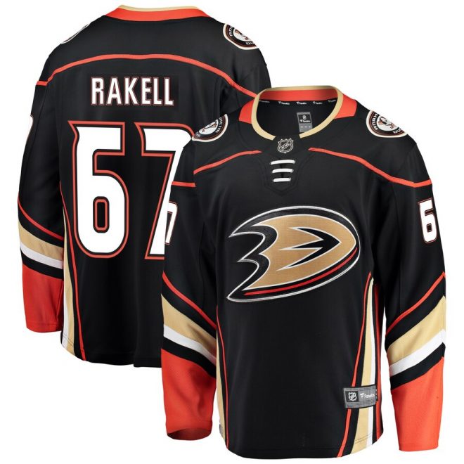 Richard Rakell Anaheim Ducks Fanatics Branded Youth Breakaway Player Jersey – Black