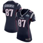 Rob Gronkowski New England Patriots Nike Women's Super Bowl LIII Bound Game Jersey – Navy
