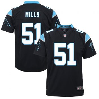 Sam Mills Carolina Panthers Nike Youth Retired Game Jersey - Black