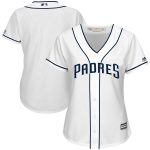 San Diego Padres Majestic Women's 2017 Cool Base Team Jersey - White