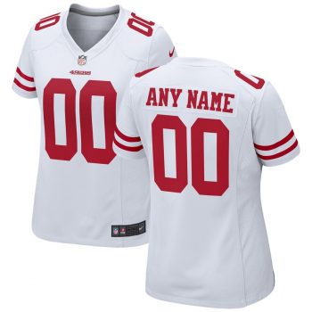 San Francisco 49ers Nike Women's 2018 Custom Game Jersey – White