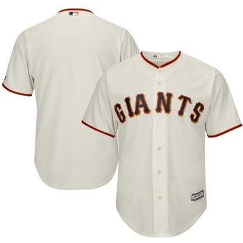 San Francisco Giants Majestic Official Cool Base Jersey - Tan
