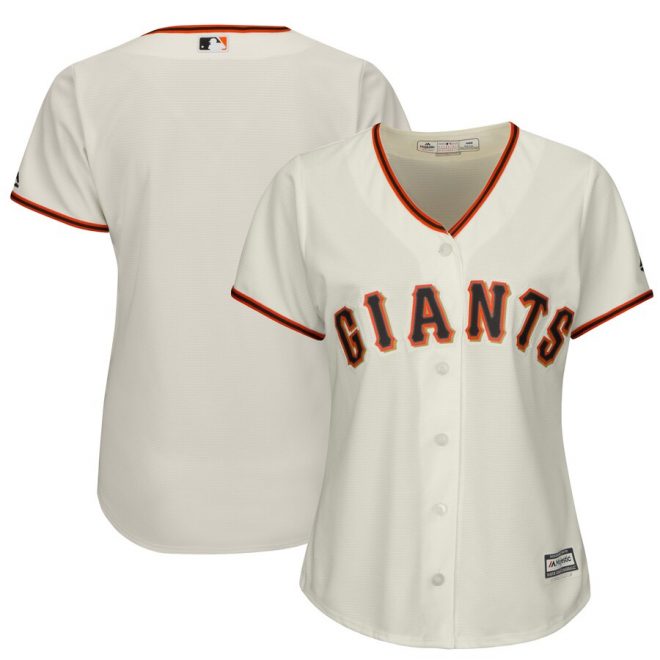 San Francisco Giants Majestic Women's Cool Base Jersey - Cream