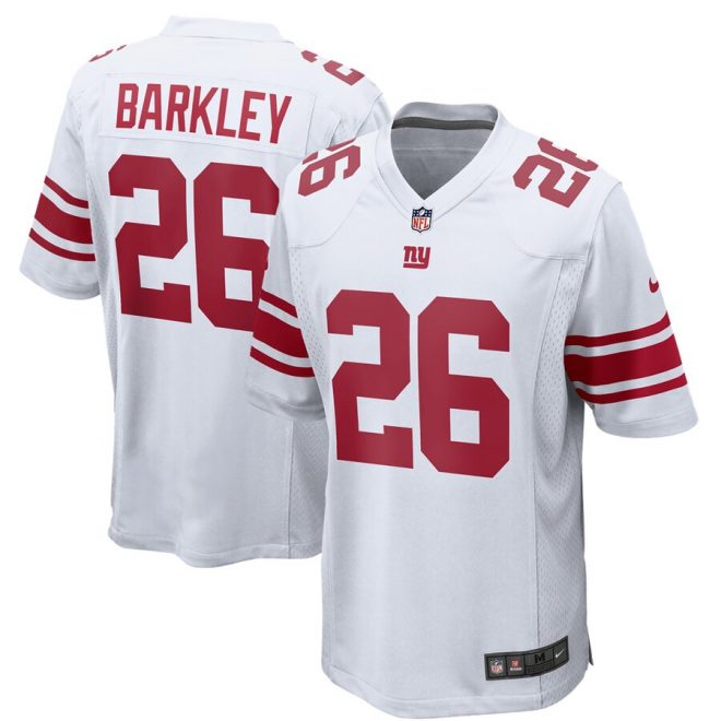 Saquon Barkley New York Giants Nike Game Jersey – White