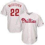 Andrew McCutchen Philadelphia Phillies Majestic Official Cool Base Player Jersey – White/Scarlet