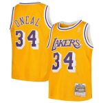 Shaquille O'Neal Los Angeles Lakers Mitchell & Ness Youth Swingman Throwback Jersey – Gold