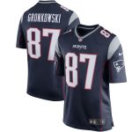 Rob Gronkowski New England Patriots Nike Game Jersey - Navy Blue/Silver