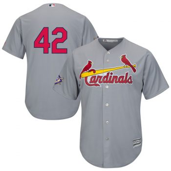 St. Louis Cardinals Majestic 2019 Jackie Robinson Day Official Cool Base Jersey – Gray