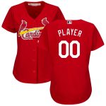 St. Louis Cardinals Majestic Women's Cool Base Alternate Jersey - Scarlet