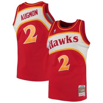 Stacey Augmon Atlanta Hawks Mitchell & Ness 1991-92 Hardwood Classics Swingman Jersey – Red