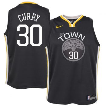 Stephen Curry Golden State Warriors Nike Youth Swingman Jersey Black - Statement Edition