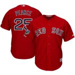 Steve Pearce Boston Red Sox Majestic 2018 World Series Champions Alternate Cool Base Player Jersey – Scarlet