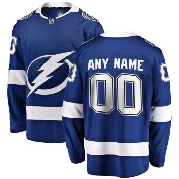 Tampa Bay Lightning Fanatics Branded Youth Home Breakaway Custom Jersey - Blue