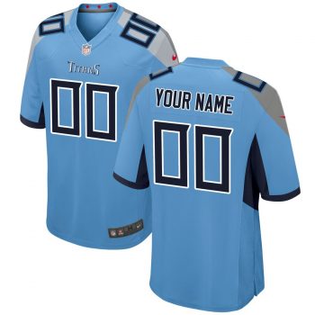 Tennessee Titans Nike 2018 Custom Game Jersey – Light Blue