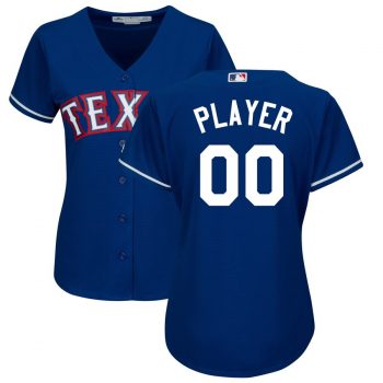 Texas Rangers Majestic Women's Alternate Cool Base Custom Jersey – Royal