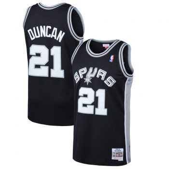 Tim Duncan San Antonio Spurs Mitchell & Ness 1998-99 Hardwood Classics Swingman Jersey - Black