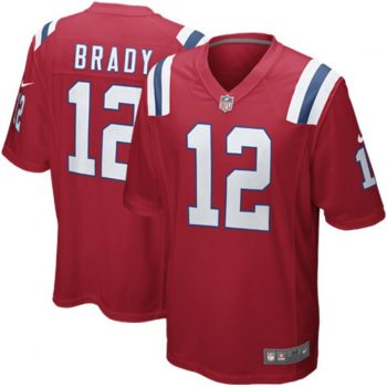 Tom Brady New England Patriots Nike Alternate Game Jersey - Red