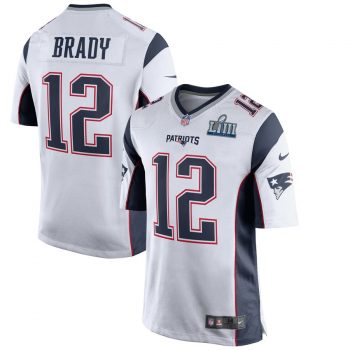 Tom Brady New England Patriots Nike Super Bowl LIII Bound Game Jersey – White