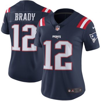 Tom Brady New England Patriots Nike Women's Color Rush Limited Jersey - Navy