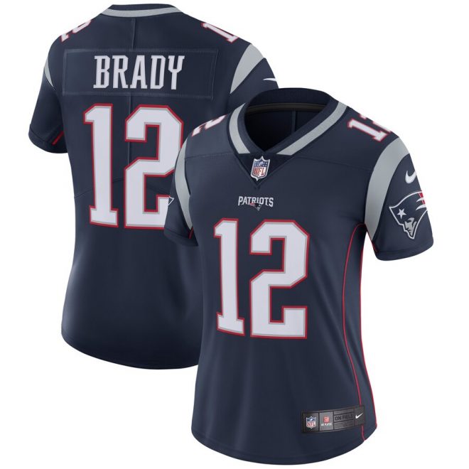 Tom Brady New England Patriots Nike Women's Vapor Untouchable Limited Player Jersey - Navy