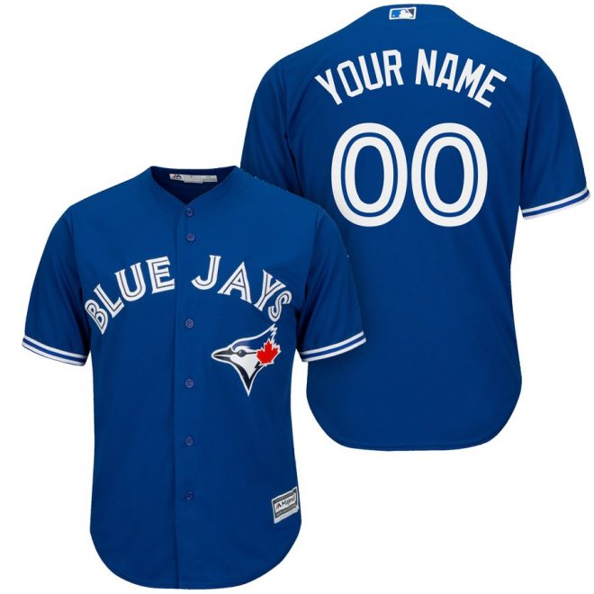 Toronto Blue Jays Majestic Cool Base Custom Jersey - Royal