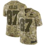 Travis Kelce Kansas City Chiefs Nike Salute to Service Limited Jersey – Camo