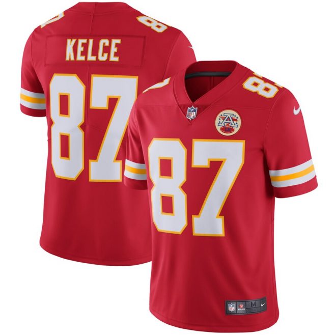 Travis Kelce Kansas City Chiefs Nike Youth Vapor Untouchable Limited Player Jersey - Red
