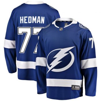 Victor Hedman Tampa Bay Lightning Fanatics Branded Home Premier Breakaway Player Jersey – Blue