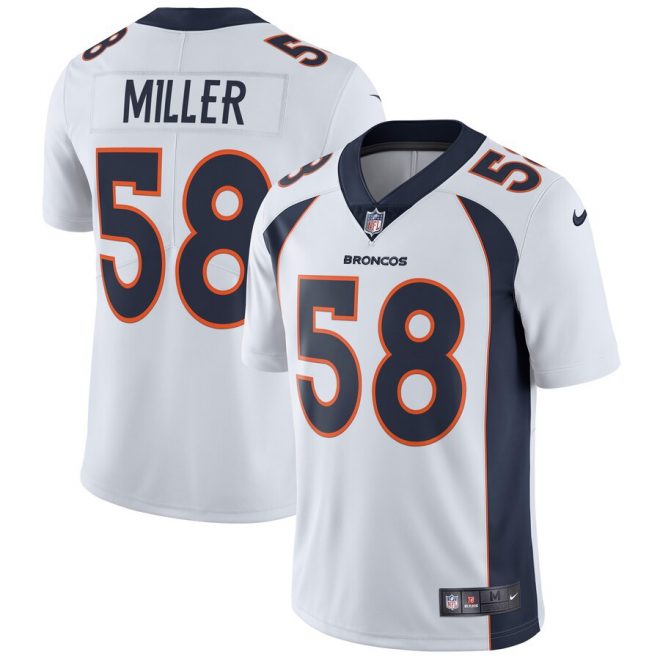 Von Miller Denver Broncos Nike Vapor Untouchable Limited Player Jersey - White