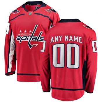 Washington Capitals Fanatics Branded Youth Home Breakaway Custom Jersey - Red