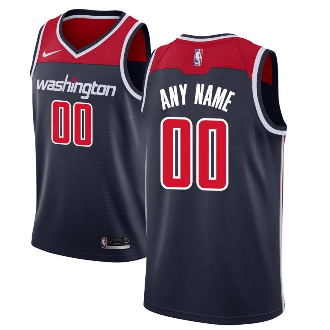 Washington Wizards Nike Custom Swingman Jersey Navy - Statement Edition