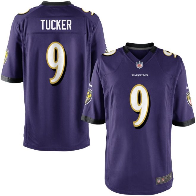 Nike Youth Baltimore Ravens Justin Tucker Team Color Game Jersey