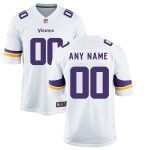 Youth White Minnesota Vikings Nike Custom Game Jersey