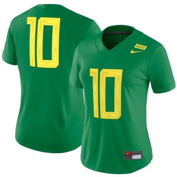 #10 Oregon Ducks Nike Women's 2018 Game Football Jersey – Green